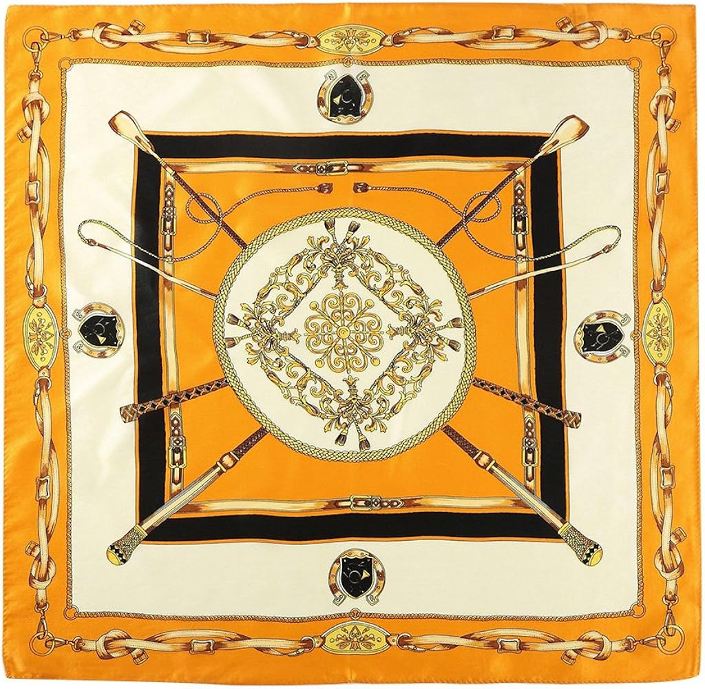 100% Real Mulberry Silk Scarf -21'' x 21''- Lightweight Neckerchief –Women Men Small Square Digital  | Amazon (US)