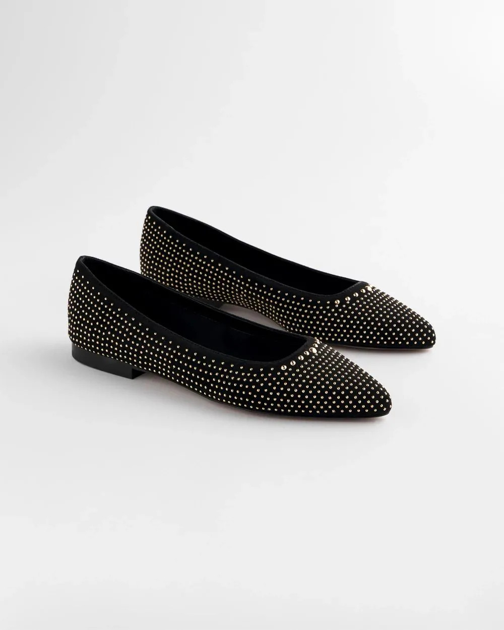 Suede Studded Flats | Chico's