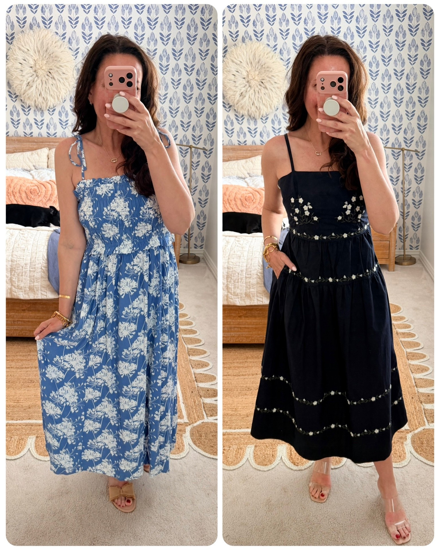 Wearing a small in the left dress
XS in the right-runs big, size DOWN
Anthro vibes, budget pricepoint
Pockets and adjustable straps on both
.


#LTKSeasonal #LTKOver40 #LTKTravel
