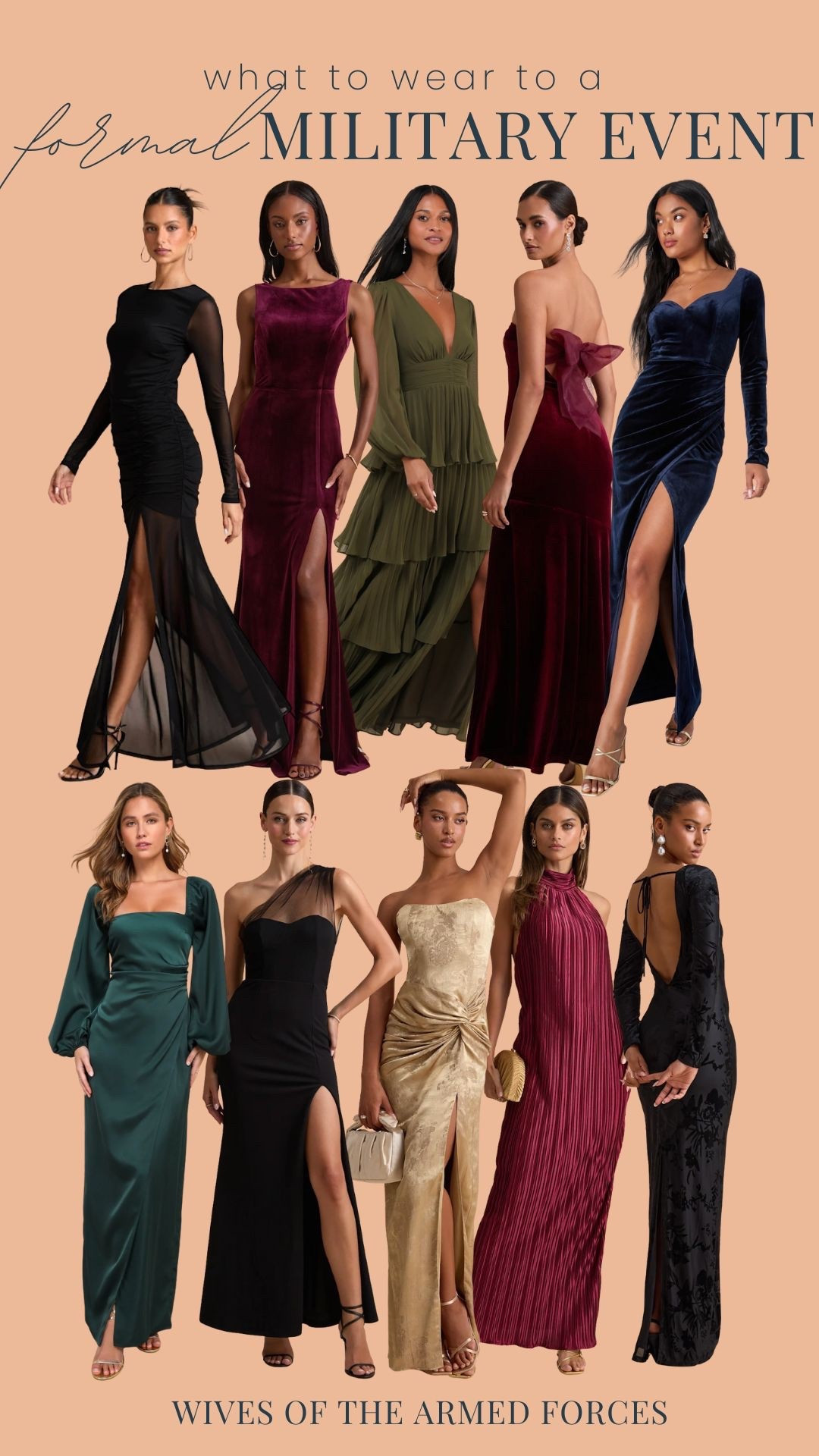 Winter formal looks are here!!! Perfect for wintertime military balls or formal holiday parties 💃🏽

#LTKSeasonal #LTKParties