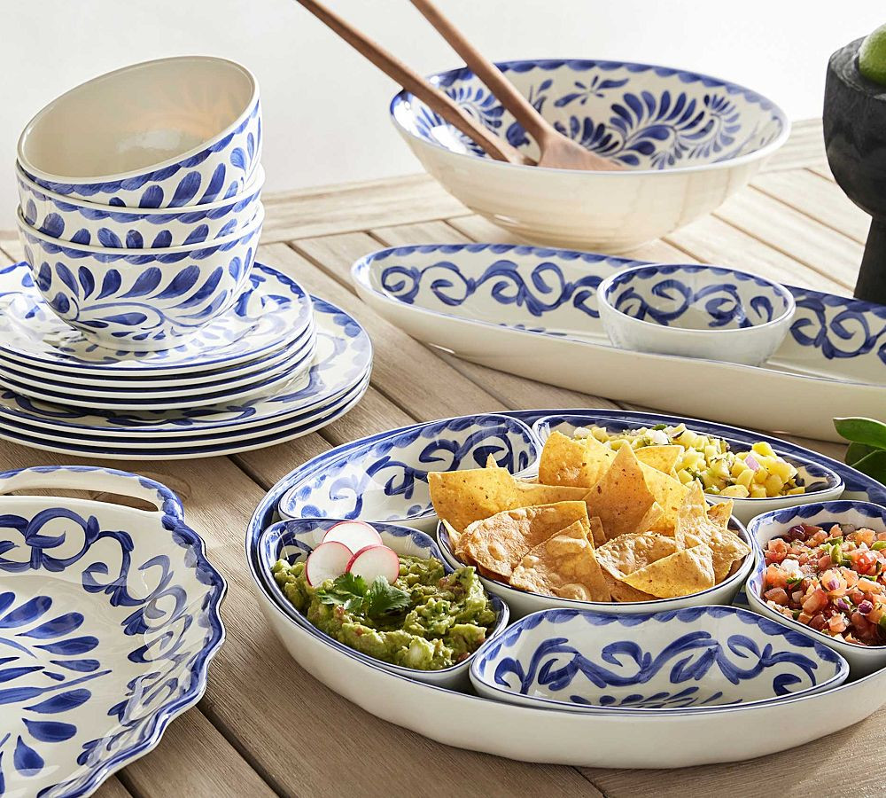 Puebla Outdoor Melamine Multi-Condiment Server | Pottery Barn (US)