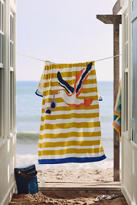 Cotton Printed Beach Towel | Anthropologie (US)