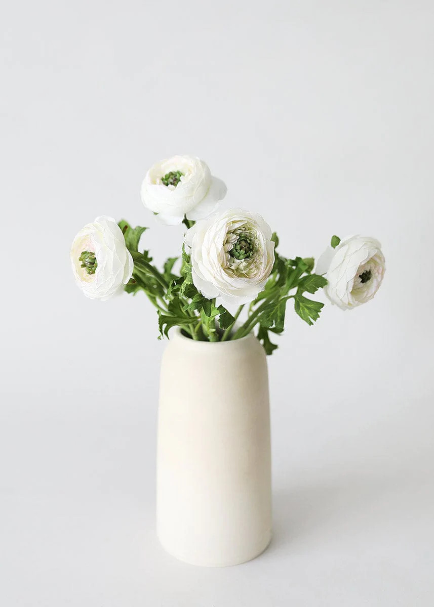 Cream Silk Ranunculus Spray | Faux Flowers at Afloral.com | Afloral