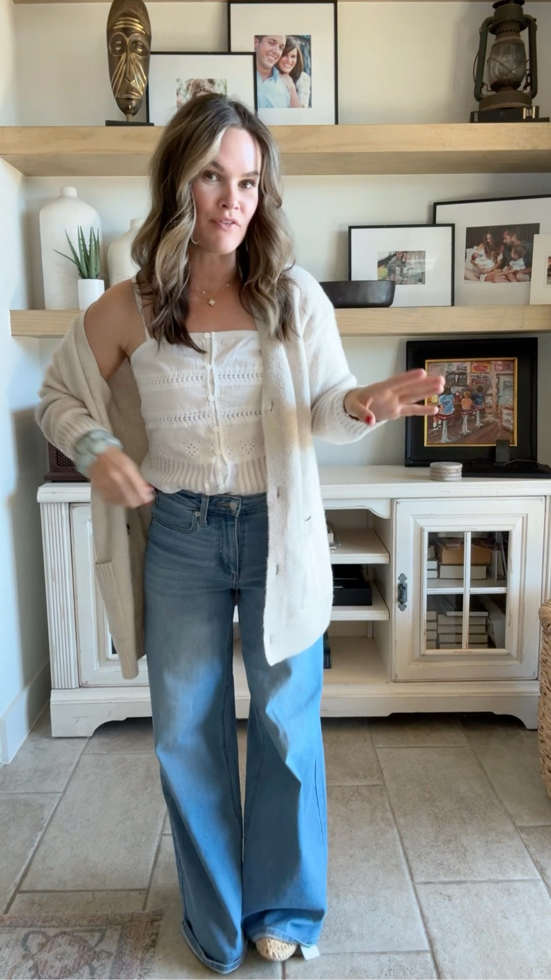 Target outfit head to toe! Flattering jeans went up a size- cutest embroidered tank in my normal size/ beaded jewelry is trending and the most perfect flats #targetfashion #targetfinds 

#LTKootd #LTKdayinmylife #LTKgrwm