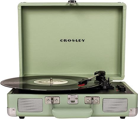 Crosley CR8005F-MT Cruiser Plus Vintage 3-Speed Bluetooth in/Out Suitcase Vinyl Record Player Tur... | Amazon (US)