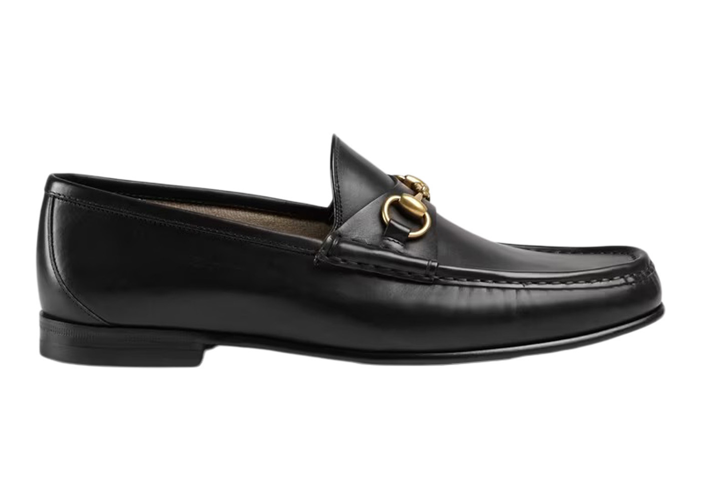 Men's Gucci 1953 Horsebit Loafer Leather Sneakers in Black/Gold | StockX