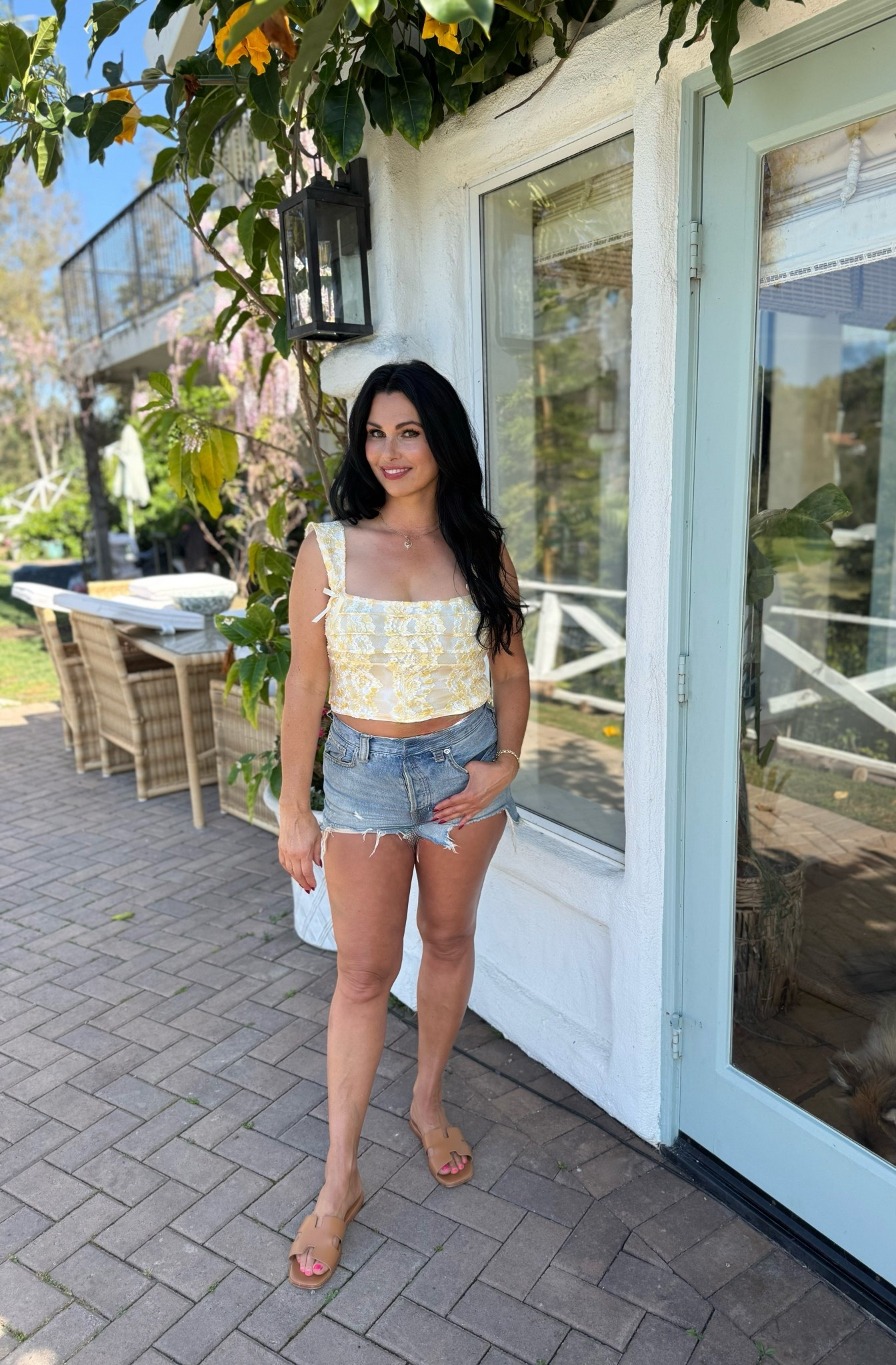 I 💛yellow for a Spring outfit!!

This yellow top from @Beginning Boutique US and Levi’s denim shorts are so cute with a pair of casual leather sandals. 

#jeanshorts  #resortwear2026 #yelliwblouse #tanshoes #marneystidbits

#LTKSaleAlert #LTKvlog #LTKootd