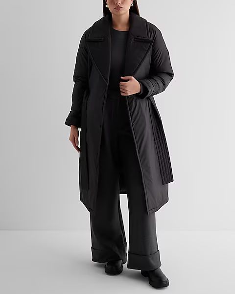 Belted Puffer Trench Coat | Express