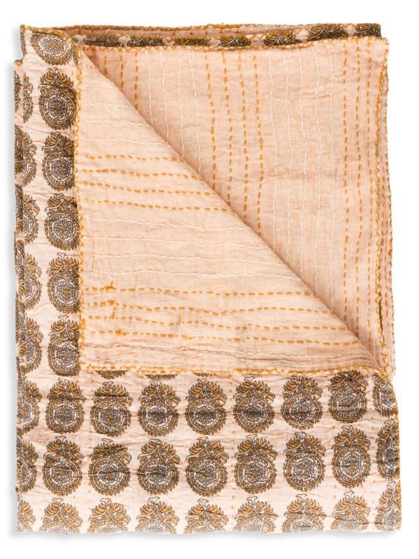Kantha Quilted Patchwork Throw | Saks Fifth Avenue OFF 5TH