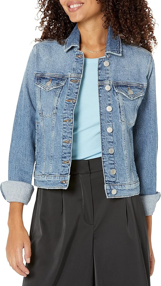 The Drop Women's Jai Cropped Denim Jacket | Amazon (US)