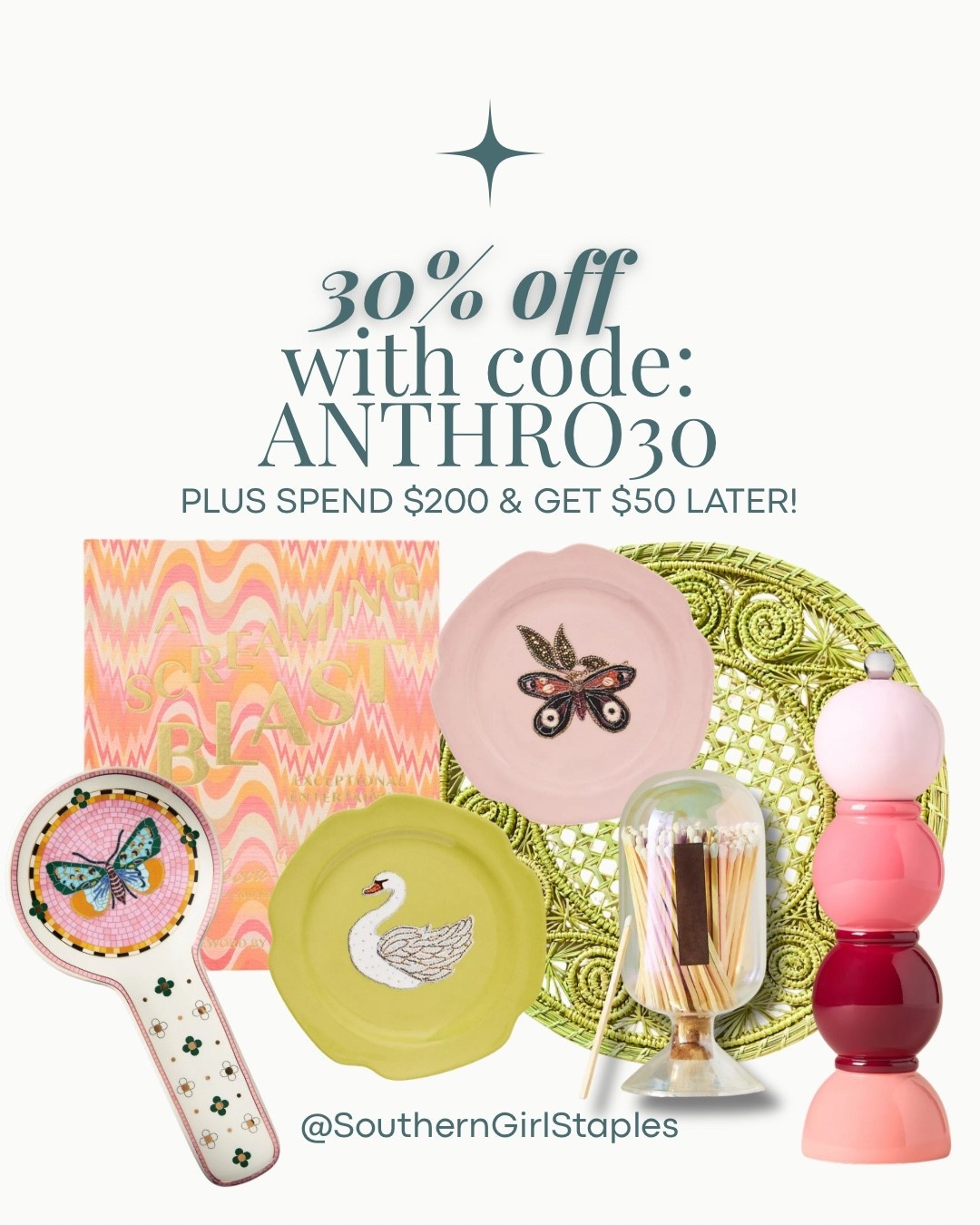 Anthro lovers… it’s time! ✨
30% OFF almost everything with code ANTHRO30 🤍

#LTKSaleAlert #LTKGiftGuide #LTKHome