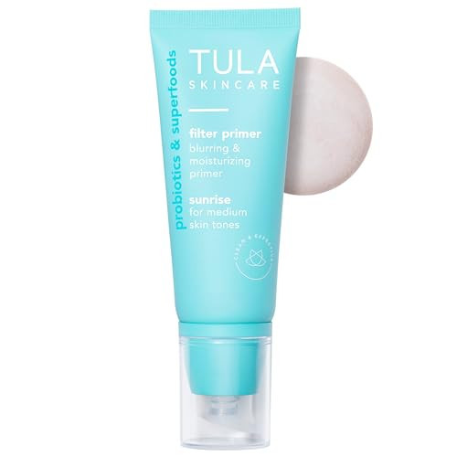 TULA Skin Care Face Filter Blurring and Moisturizing Primer - Supersize Sunrise, Evens the Appearance of Skin Tone & Redness, Hydrates & Improves Makeup Wear, 2.02fl oz | Amazon (US)