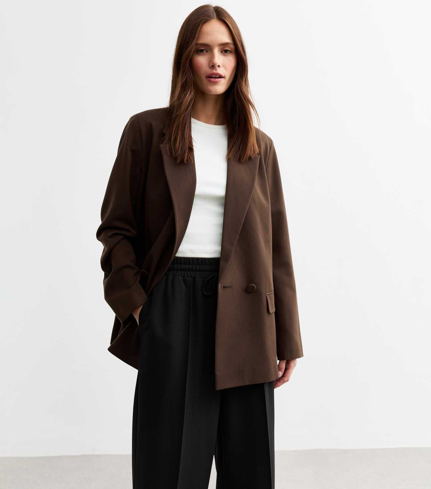 Brown Double Breasted Blazer
						
						Add to Saved Items
						Remove from Saved Items | New Look (UK)