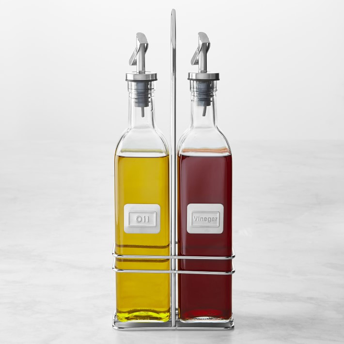 Oil & Vinegar Bottles in Caddy | Williams-Sonoma