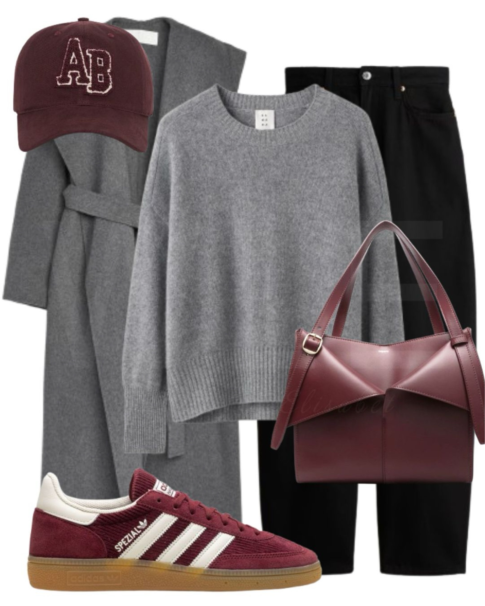 Burgundy and grey outfit for the winter ✨



Burgundy adidas, burgundy cap, burgundy bag, grey coat, barrel leg jeans, grey knitted sweater, winter outfit, winter fashion 

#LTKstyletip #LTKwinter #LTKshoes