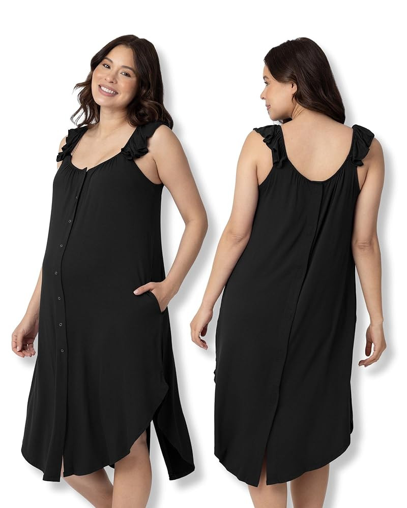 Kindred Bravely Labor and Delivery Gown, 3 in 1 Hospital Gowns for Women Labor Delivery, Ruffle S... | Amazon (US)