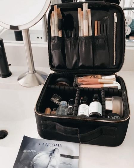 Best travel bag for makeup and skincare. Love how it has compartments you can customize. Also linking my sleeves for makeup brushes

#LTKTravel