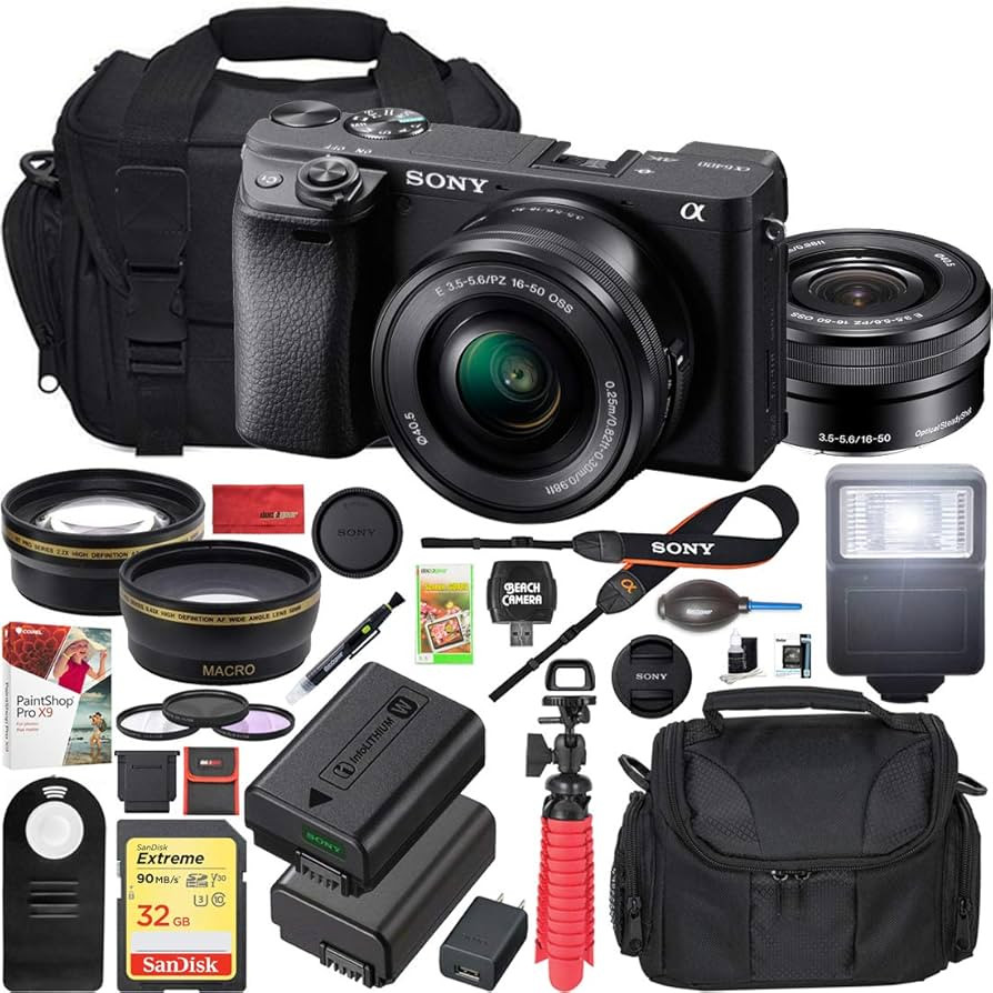 Sony a6400 4K Mirrorless Camera ILCE-6400L/B with 16-50mm F3.5-5.6 Lens Kit (Black) | Official So... | Amazon (US)