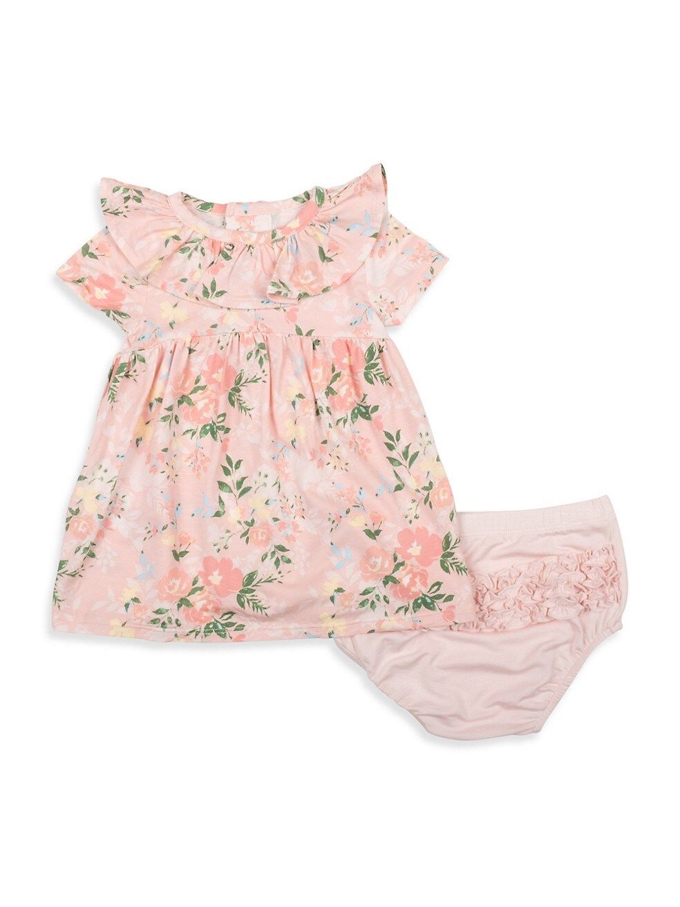 Baby Girl's 2-Piece Ainslee Modal Magnetic Ruffle Dress & Bloomers Set | Saks Fifth Avenue