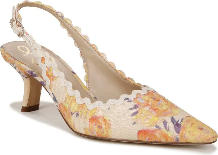 Sam Edelman Bianka Floral Slingback Pump (Women) | Nordstrom | Nordstrom