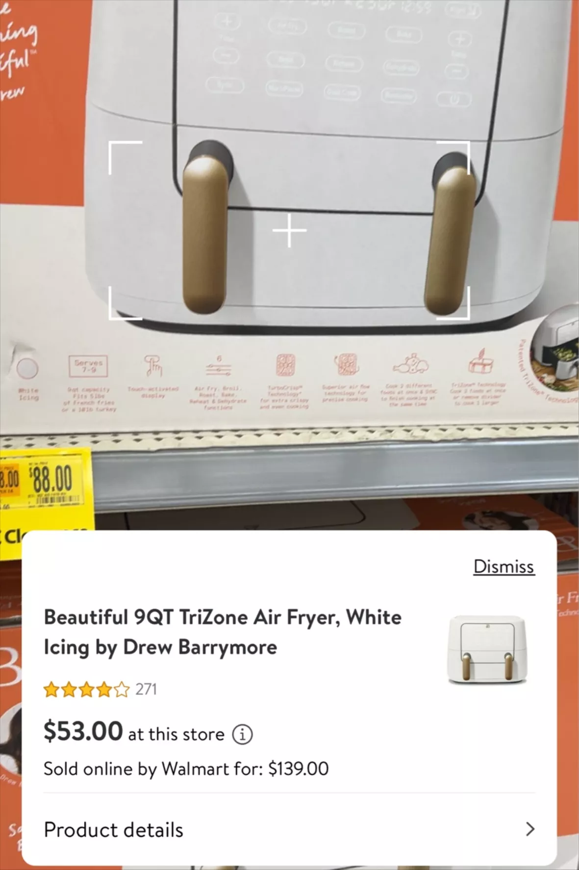  Beautiful 9QT TriZone Air Fryer, by Drew Barrymore (White  Icing) : Home & Kitchen