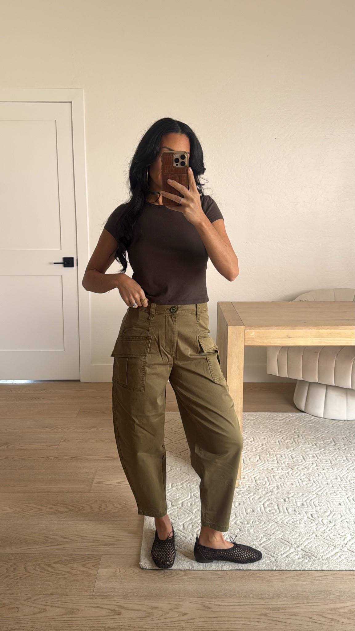 Walmart fall outfit idea // Olive cargo pants size 0 // knit flats // baby tee size XS

#LTKxWalmart #LTKgrwm #LTKmomlife