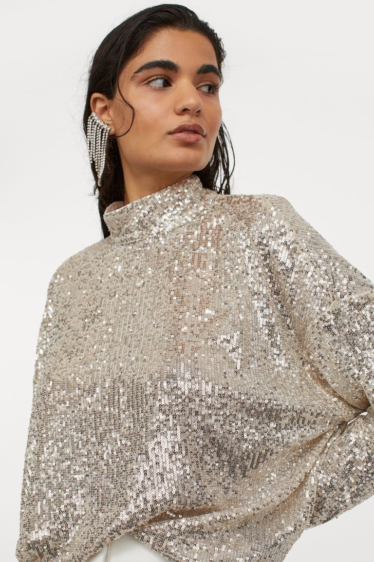 Paillettenbluse | H&M (DE, AT, CH, NL, FI)