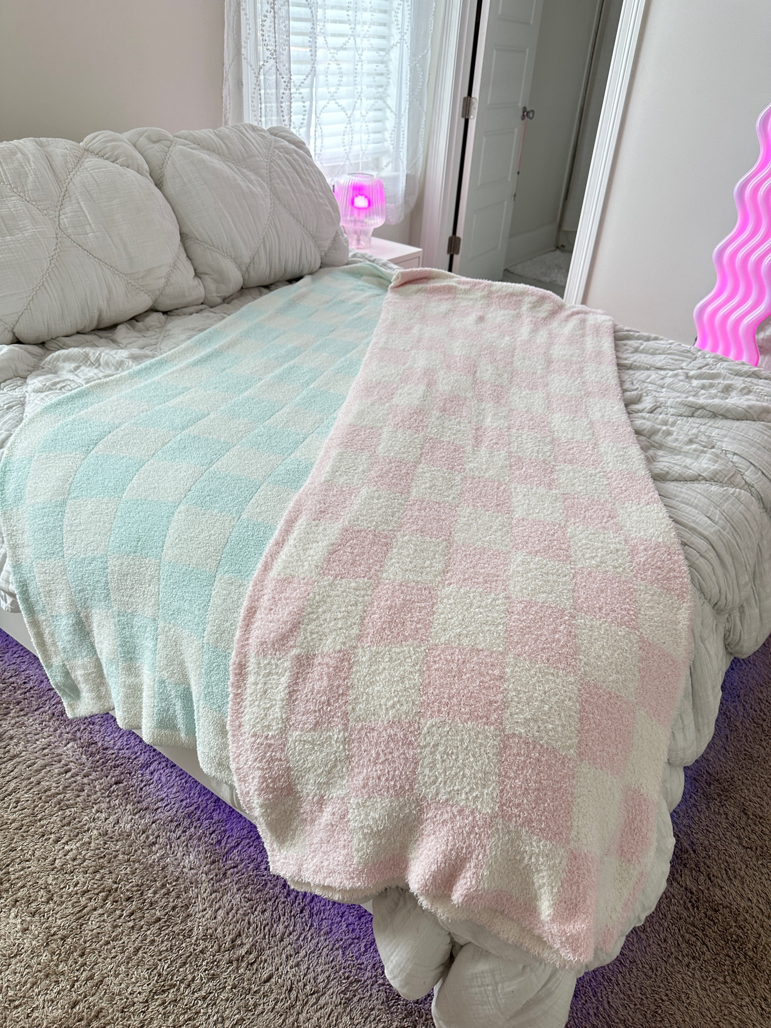 updated spring bedroom decor/throw blankets🩵🩷 my two favorite spring colors 

#LTKSeasonal #LTKU #LTKsalealert

#LTKstyletip #LTKhome #LTKfindsunder50