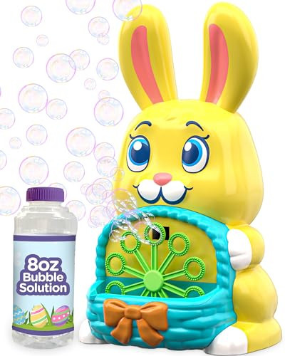 Move2Play, Easter Bunny Bubble Blower | Basket Stuffer | Bubble Machine | Toy for Toddlers, Boys and Girls | Indoor & Outdoor | Birthday Party | Summer Fun | Gift for Girl 1, 2, 3, 4+ Years Old | Amazon (US)