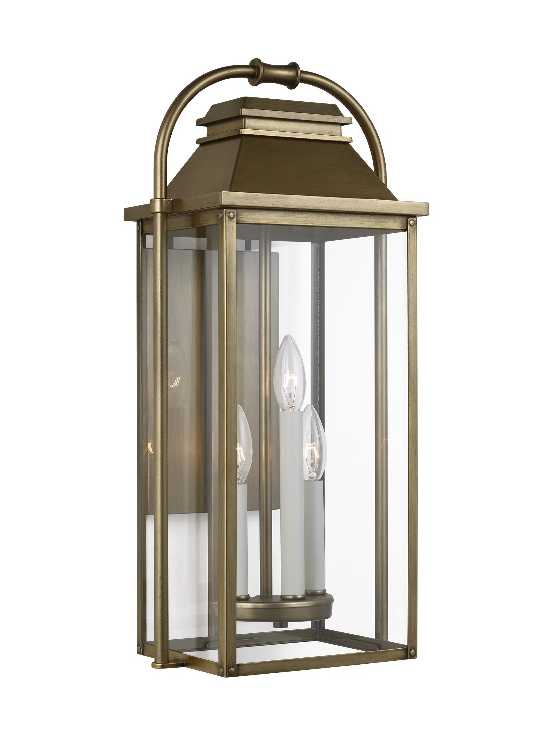 Newson 3 Light Outdoor Aluminum Wall Light | Birch Lane