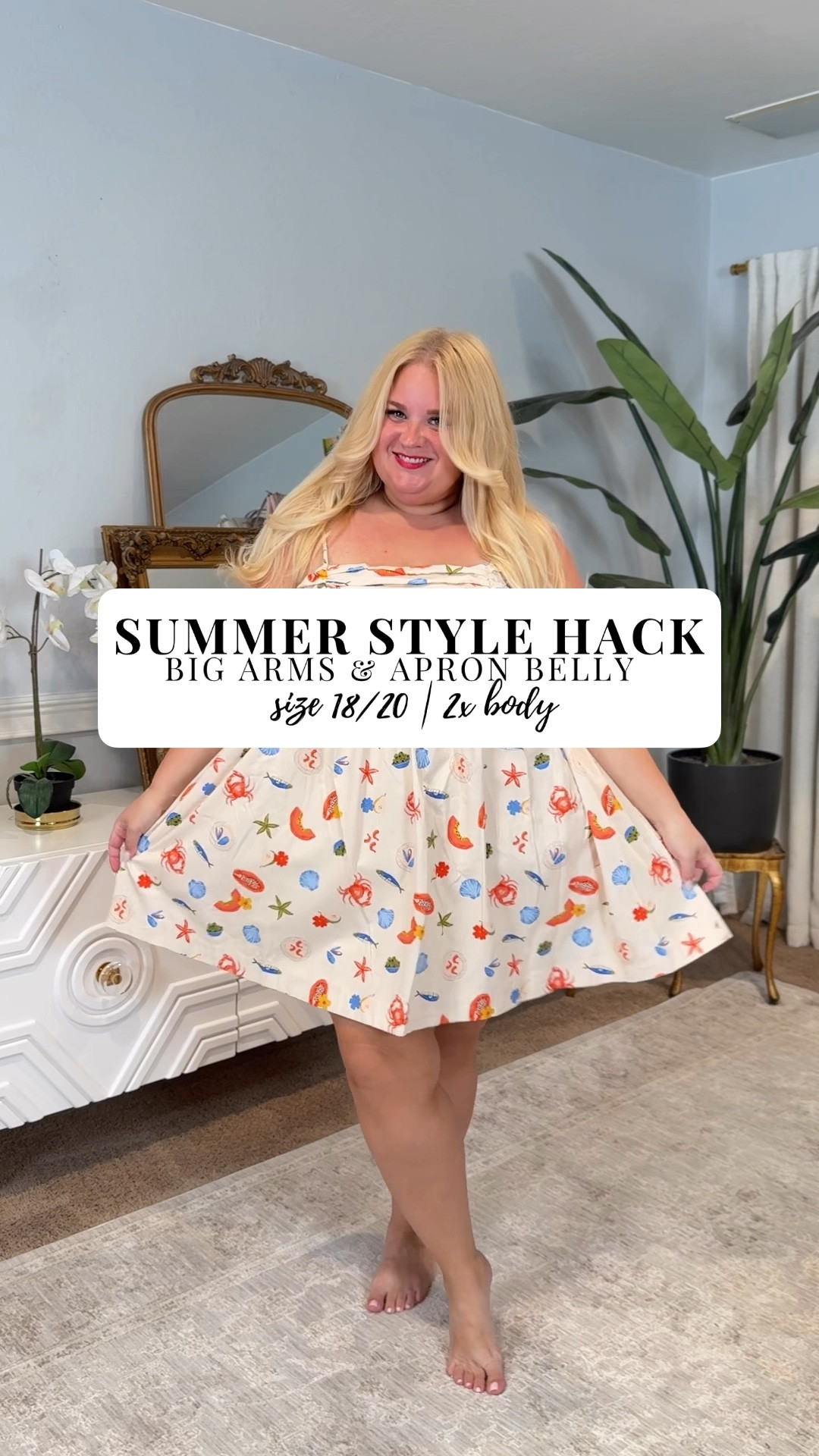 For the girls who don’t want their arms out this summer season I found the perfect little lightweight short sleeve denim jacket. It’s stretchy and I’m wearing size 3X.
Blue dress XXL 
Cream dress  (shown first) 2x
White dress with yellow  2x 
All of these dresses have a little smocking in the back 
The blue dress in the XXL has more room than a typical XXL, but it is still non-stretch fabric outside of the little bit of smocking in the back

#LTKStyleTip #LTKFindsUnder50 #LTKPlusSize