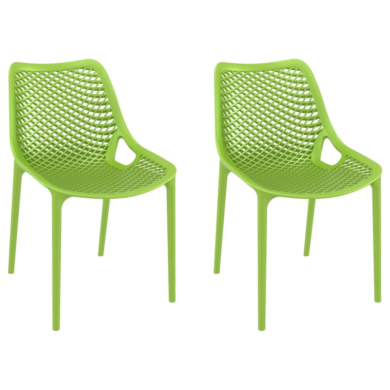 Farrah Stacking Patio Dining Chair (Set of 2) | Wayfair North America