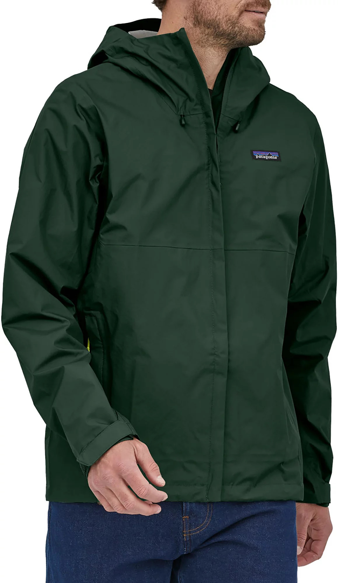 Patagonia Men's Torrentshell 3L Rain Jacket, Small, Green | Dick's Sporting Goods