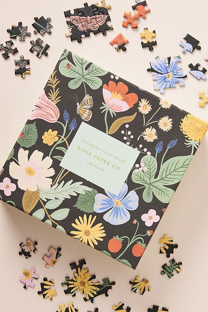 Rifle Paper Co. Strawberry Fields Puzzle | Anthropologie (US)