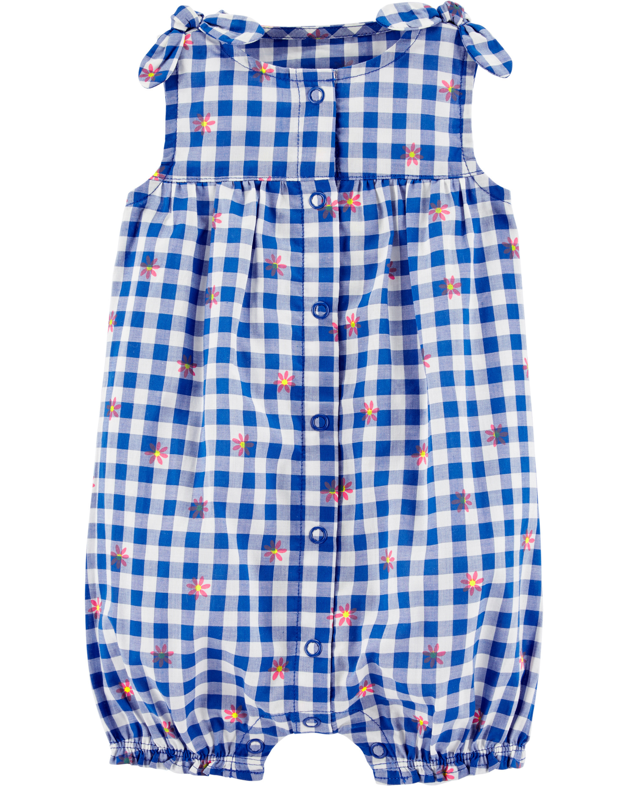 Floral Gingham Bubble Romper | Carter's