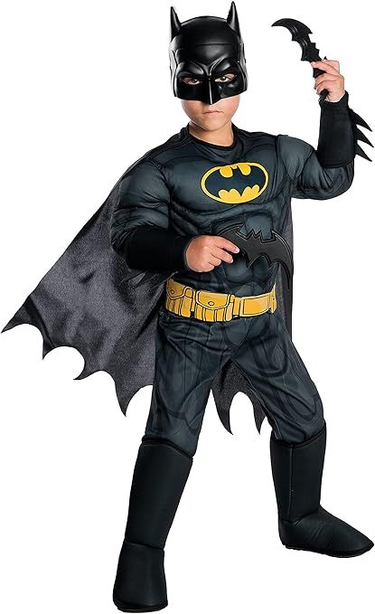 Rubie's Costume Boys DC Comics Deluxe Batman Costume, Medium | Amazon (US)