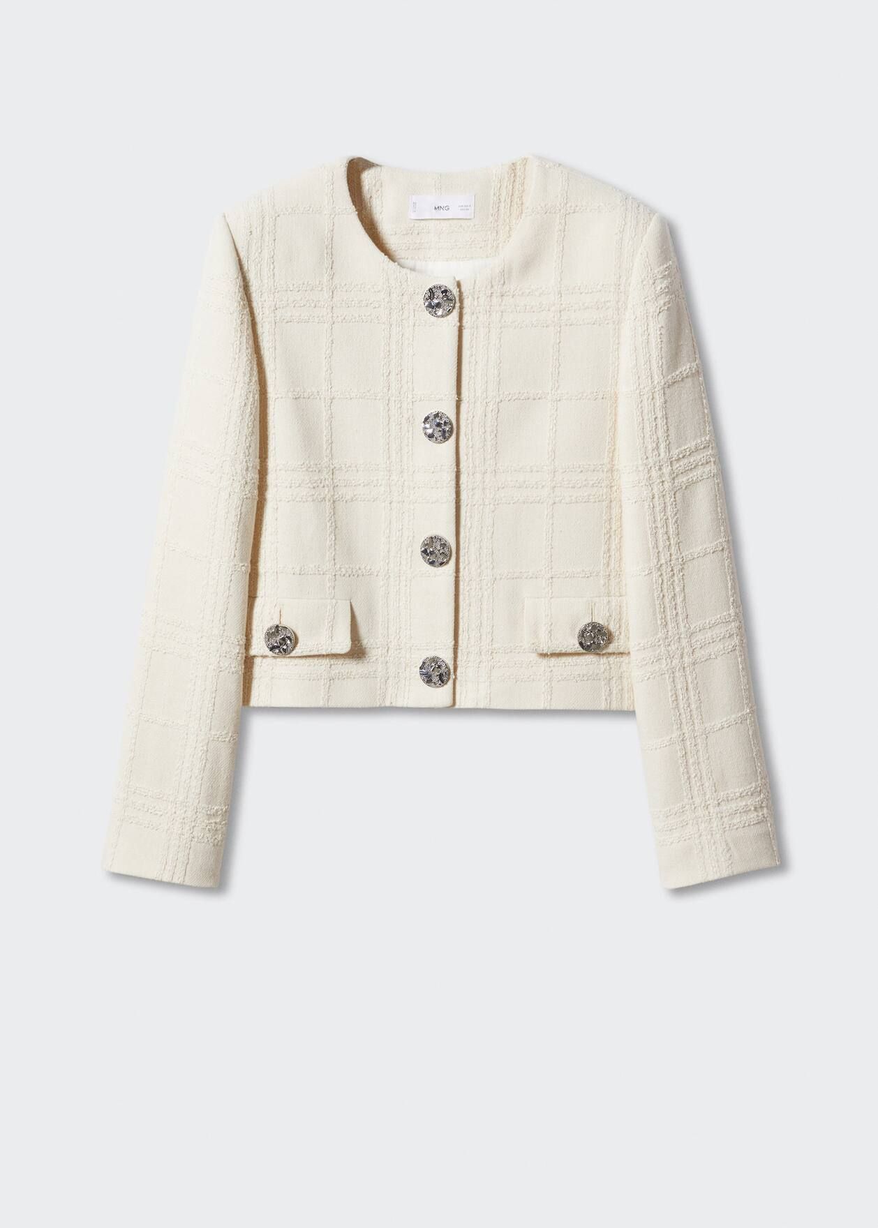Pocket tweed jacket | MANGO (US)