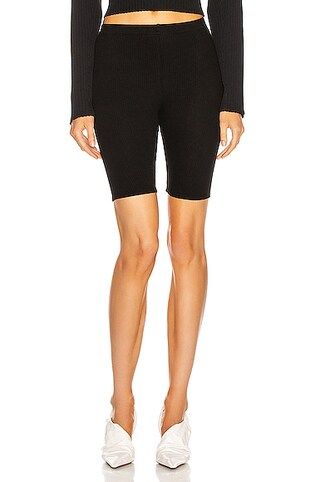 SABLYN Rowen Biker Short in Black | FWRD | FWRD 