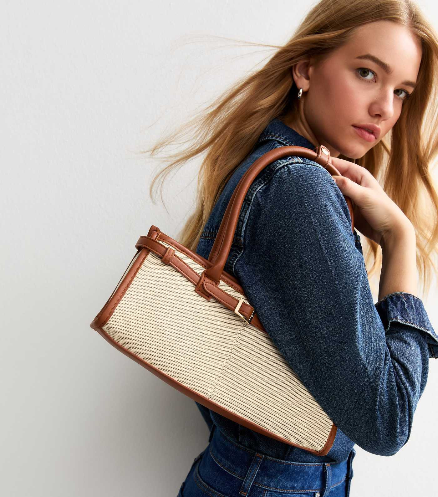 Cream Contrast Trim Canvas Tote Bag | New Look | New Look (UK)