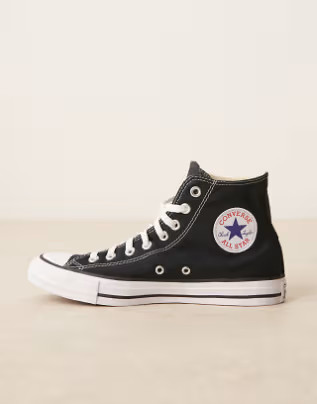 Converse Chuck Taylor All Star Hi unisex trainers in black | ASOS (Global)