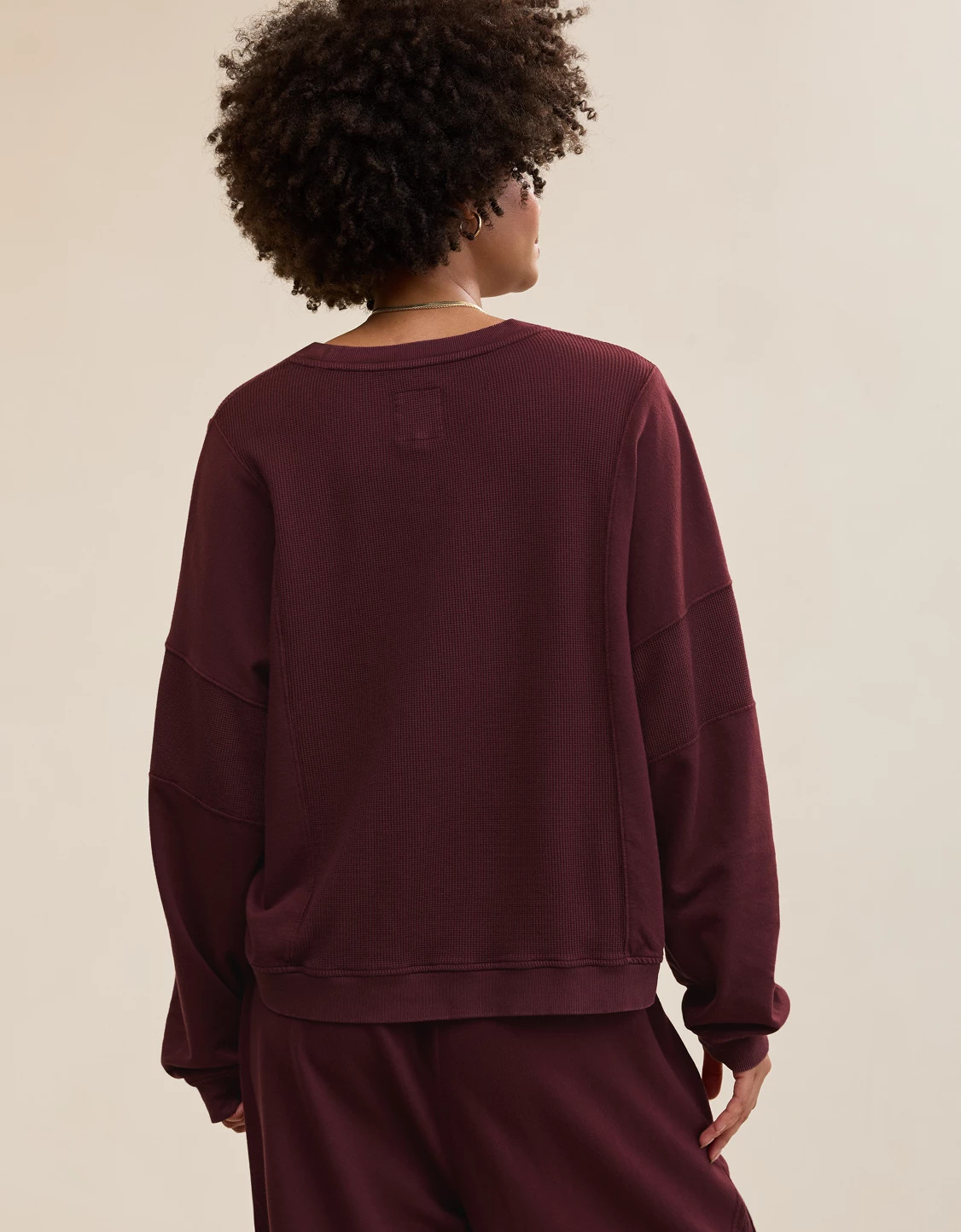 Aerie Unwind Waffle Long Sleeve T-Shirt | American Eagle Outfitters (US & CA)