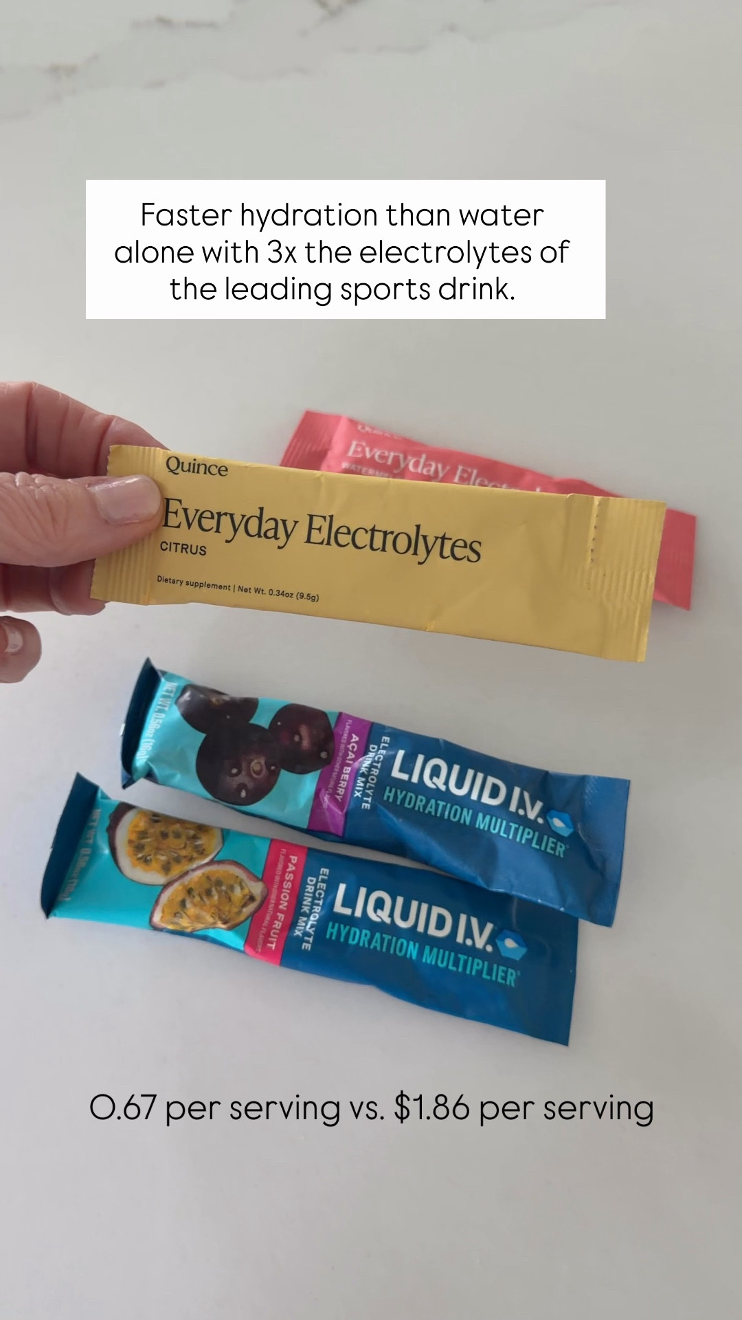 Found! Faster hydration for 50% less 