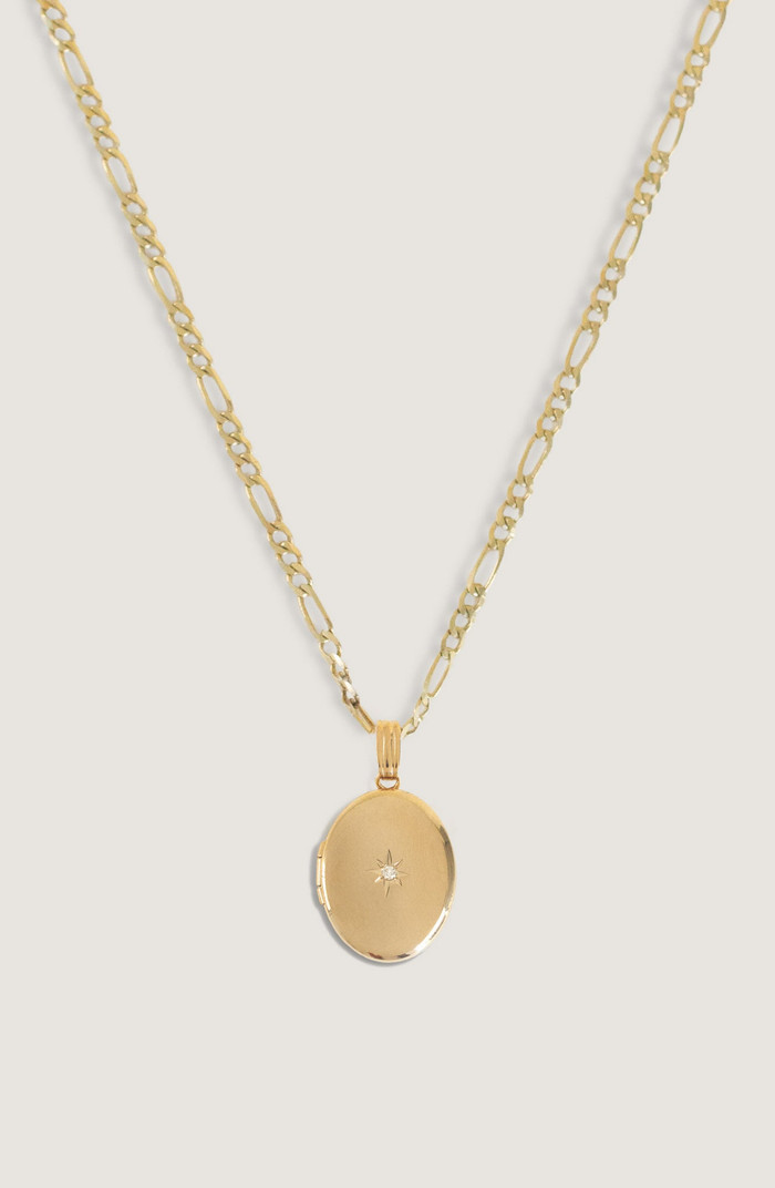 Kinn Maison Oval Locket Necklace Diamond | Nordstrom | Nordstrom