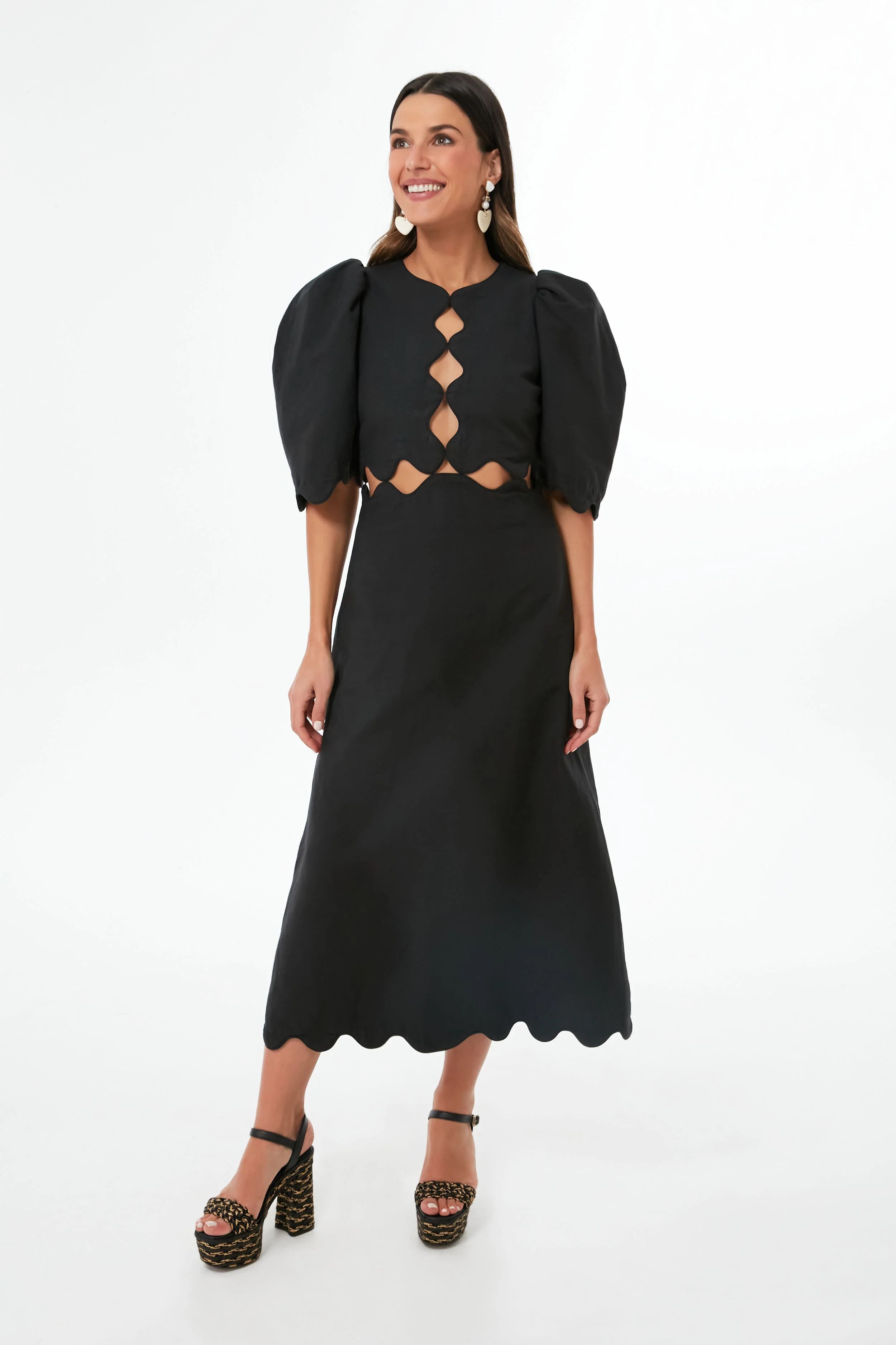 Black Leona Short Sleeve Dress | Tuckernuck (US)