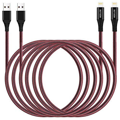 Extra Long iPhone Charger Apple 10 FT USB to Lightning Charging Cable 2Pack 10 Foot Cord for iPhone  | Amazon (US)