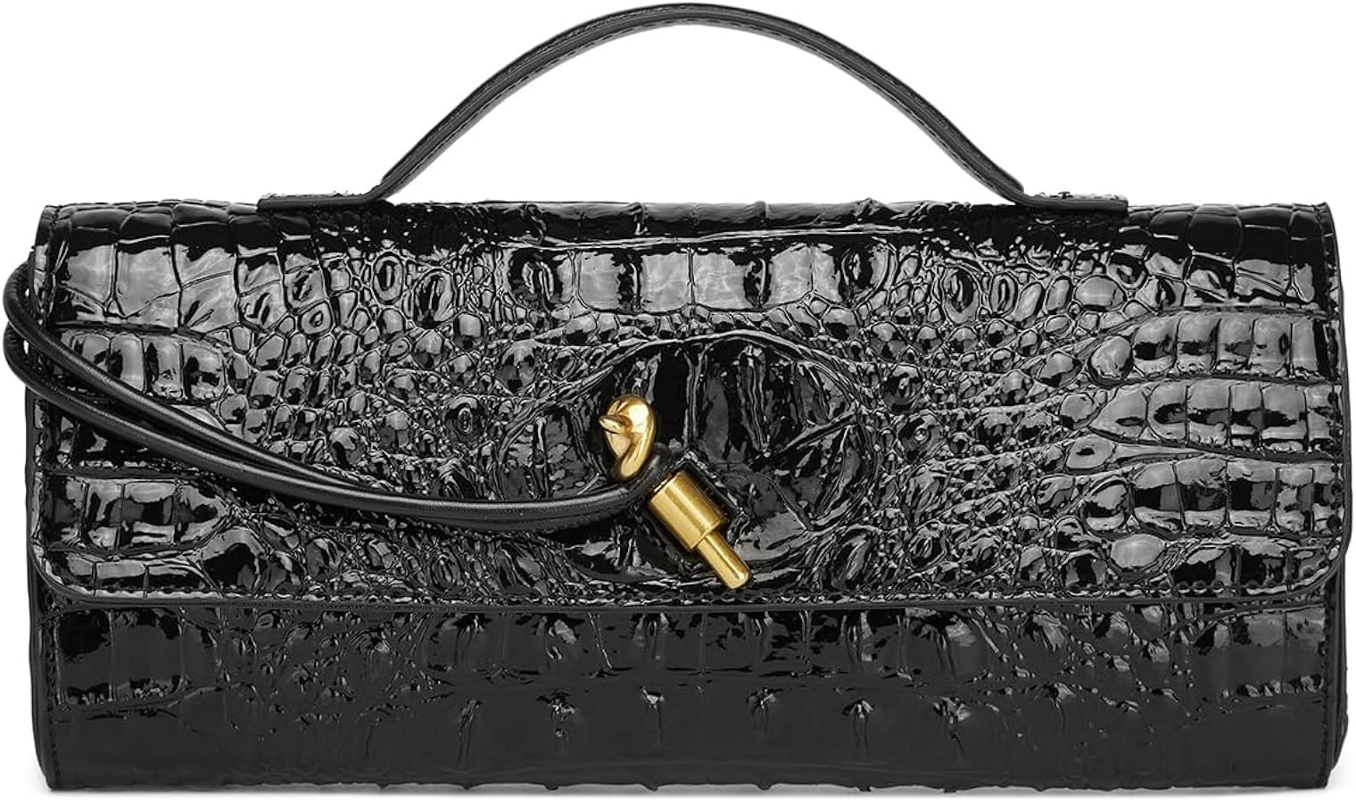 Trendy Women Crocodile Evening Clutch Purse Crossbody Shoulder Handbag Cute Vegan Leather Satchel... | Amazon (US)