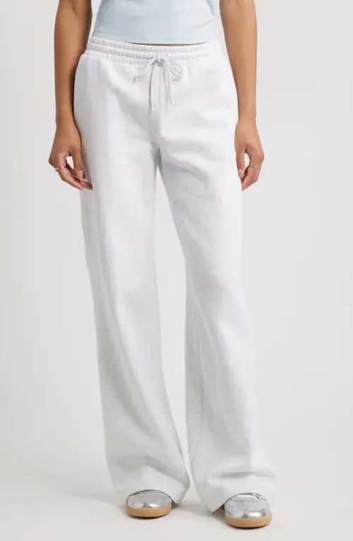 BP. Baggy Wide Leg Sweatpants in Grey Fog Heather at Nordstrom, Size Large | Nordstrom