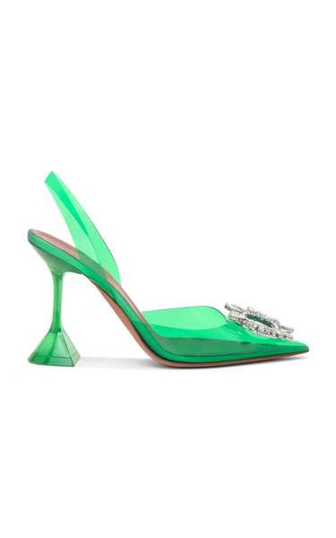 Begum Crystal-Embellished PVC Pumps | Moda Operandi (Global)