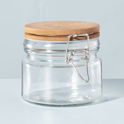 Glass & Wood Clamp Pantry Canister - Hearth & Hand™ with Magnolia | Target