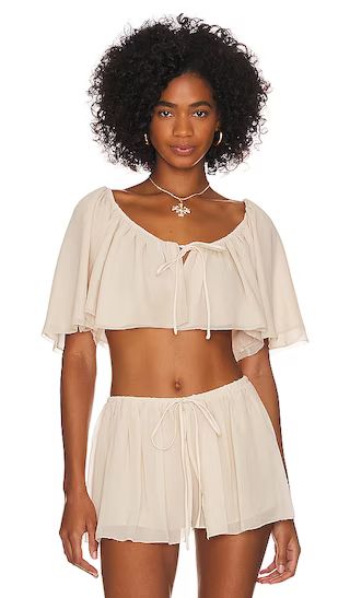 Paloma Top in Ivory | Revolve Clothing (Global)